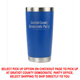 Gratiot County Democratic Party - Stainless Steel Tumbler - 20/32