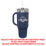 Stainless Steel Water Bottle - 20/32/40oz - Fulton Football