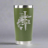 Fishers of Men 20oz Stainless Steel Tumbler - Christian Tumbler - Follow Me Mark 1:17