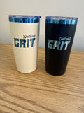 Detroit Grit 20oz Blue Tinted Stainless Steel Tumbler
