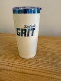 Detroit Grit 20oz Blue Tinted Stainless Steel Tumbler