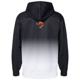 Performance Polyester Black/White Hooded Sweatshirt